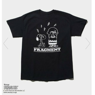 フラグメント(FRAGMENT)のFRAGMENT PEANUTS ブラックT(L)fragment peanut(Tシャツ/カットソー(半袖/袖なし))