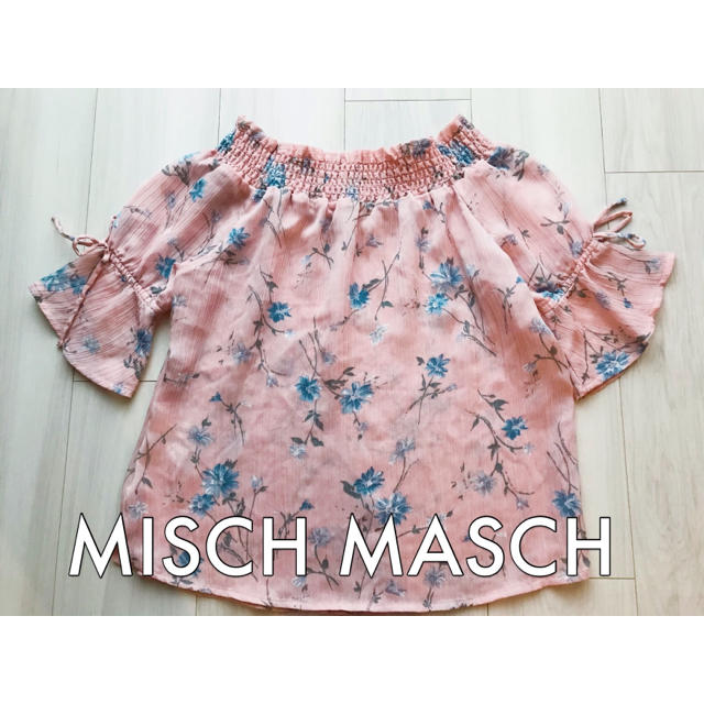 MISCH MASCH(ミッシュマッシュ)のMISCHMASCH ミッシュマッシュ 花柄 オフショルダー 美品 レディースのトップス(カットソー(半袖/袖なし))の商品写真