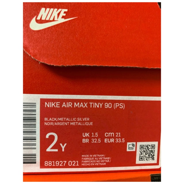 NIKE(ナイキ)の[新品] ナイキ エアマックス タイニー90 キッズ/ベビー/マタニティのキッズ靴/シューズ(15cm~)(スニーカー)の商品写真