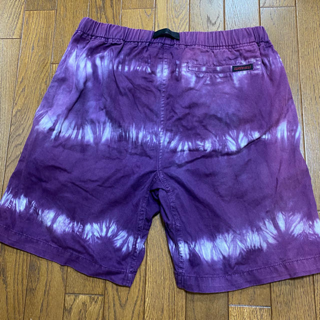 GRAMICCI(グラミチ)の美品グラミチ ショートパンツ　タイダイ紫 Lサイズ メンズのパンツ(ショートパンツ)の商品写真