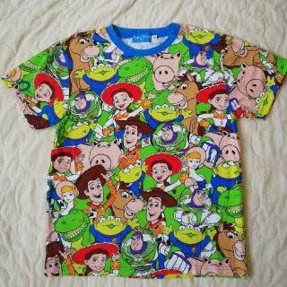 ディズニー(Disney)のTDR　ディズニーリゾート　トイ・ストーリー総柄Tシャツ150(Tシャツ/カットソー)