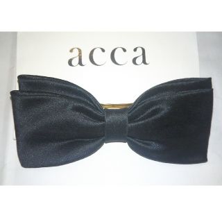 アッカ(acca)の美品🌟シルクおリボンバレッタ(バレッタ/ヘアクリップ)