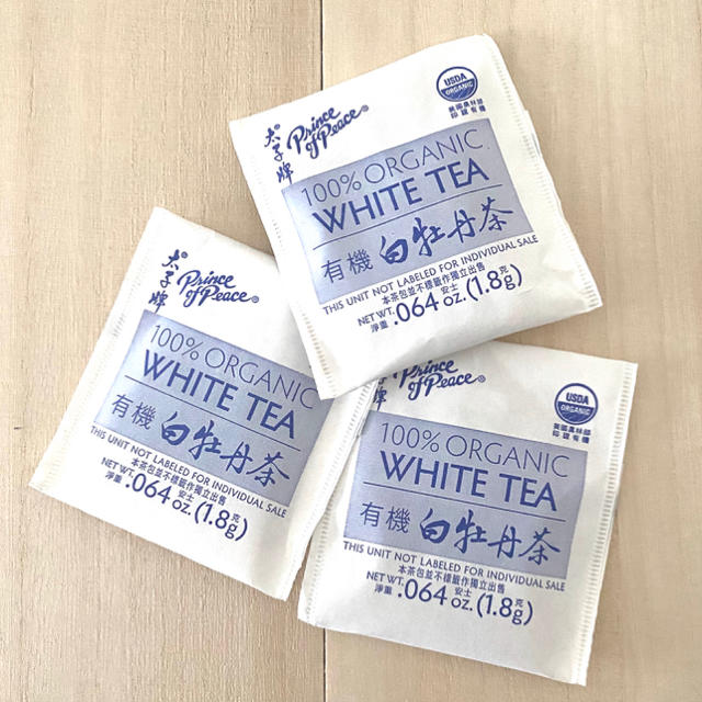 オーガニック　白茶/ホワイトティー　White tea 中国茶　美肌　はくちゃ 食品/飲料/酒の健康食品(健康茶)の商品写真