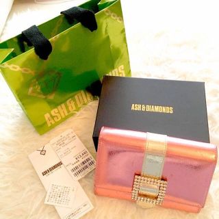 アッシュアンドダイアモンド(ASH&DIAMONDS)のUsed★ASH & DIAMONDS ピンクのお財布(財布)