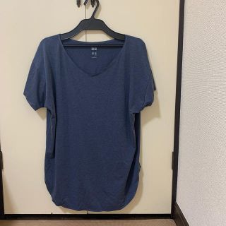 ユニクロ(UNIQLO)のUNIQLO エアリズムシームレスVネックロングT(Tシャツ(半袖/袖なし))