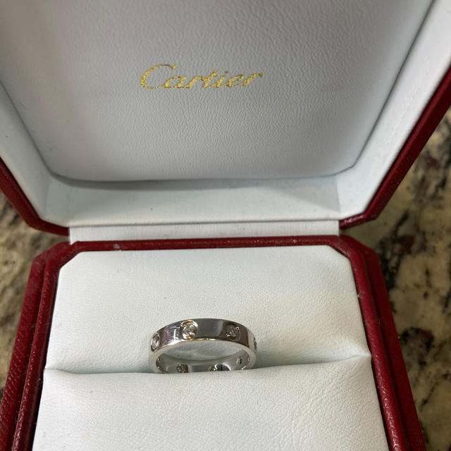 最前線の Cartier - カルティエ　ミニラブリング　フルダイヤ　51 リング(指輪)