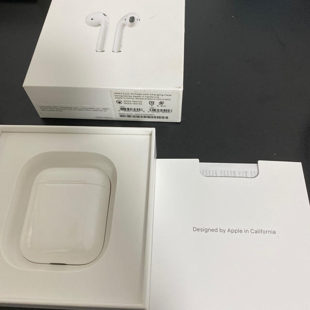 air pods カバー付き　本体　エアーポッズ　apple