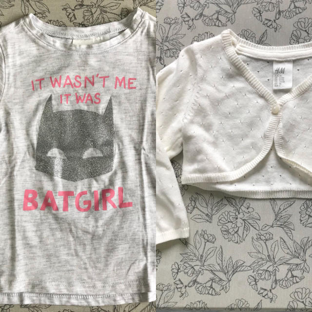 H&M(エイチアンドエム)の美品 Ｈ＆Ｍ 女の子 6〜9か月 4点セット キッズ/ベビー/マタニティのベビー服(~85cm)(その他)の商品写真