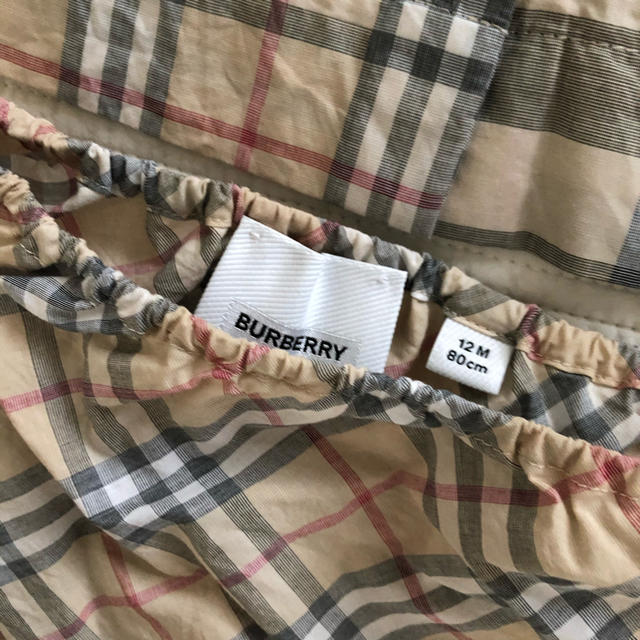 BURBERRY(バーバリー)のJUJU様専用　Burberry キッズワンピース　ブルマ付き　80 キッズ/ベビー/マタニティのベビー服(~85cm)(ワンピース)の商品写真