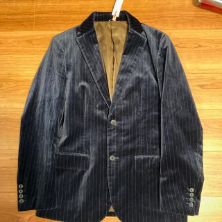 ユナイテッドアローズグリーンレーベルリラクシング(UNITED ARROWS green label relaxing)の値下げ！!グリーンレーベルリラクシングメンズジャケットです。別珍ベロアストライプ(テーラードジャケット)