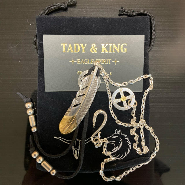 美品　tady &king  SVフェザー剣先金　特大サイズ　チェーン等　セット