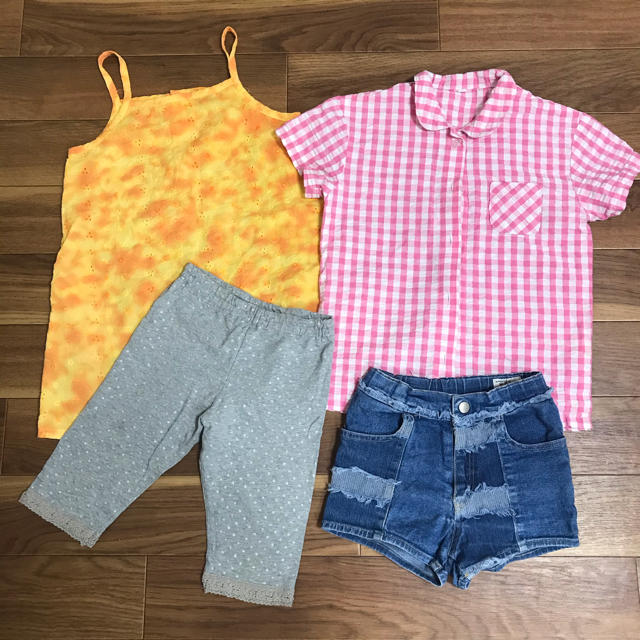 BeBe(ベベ)の女の子　夏服　１２０ まとめ売り　セット キッズ/ベビー/マタニティのキッズ服女の子用(90cm~)(Tシャツ/カットソー)の商品写真