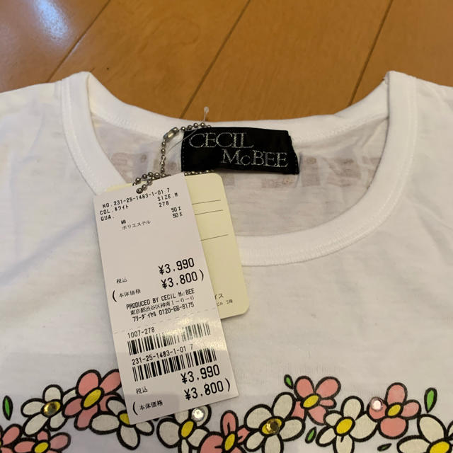 CECIL McBEE(セシルマクビー)の新品　　セシルマクビー　Tシャツ　M  ガーフィールド レディースのトップス(Tシャツ(半袖/袖なし))の商品写真