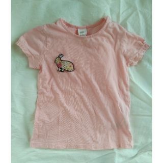 エイチアンドエム(H&M)のH&M Tシャツ 90 ピンク うさぎ(Tシャツ/カットソー)