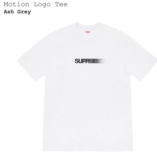 Tシャツ/カットソー(半袖/袖なし)Sサイズ Supreme motion logo tee ash grey