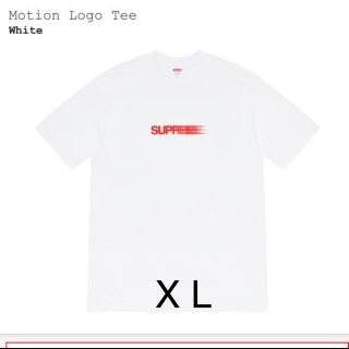 シュプリーム(Supreme)のサイズX L supreme シュプリーム モーション ロゴ   White (Tシャツ/カットソー(半袖/袖なし))