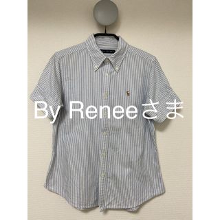 ラルフローレン(Ralph Lauren)の【美品・ラルフローレン】ボタンダウンシャツ　半袖M(シャツ/ブラウス(半袖/袖なし))