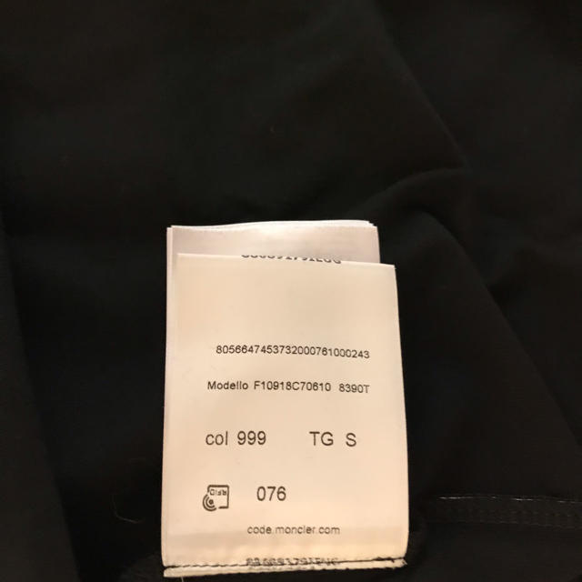 モンクレールTシャツ　ブラック　S 新品未使用