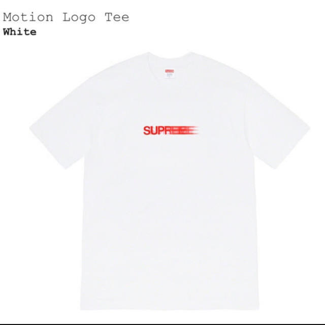 【白S】supreme Motion Logo Tee