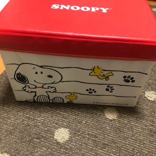 スヌーピー(SNOOPY)のスヌーピー　収納ボックス&カーテン二つセット(カーテン)