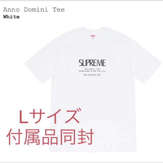 シュプリーム  ANNO DOMINI TEE フロントロゴプリントTシャツ メンズ S