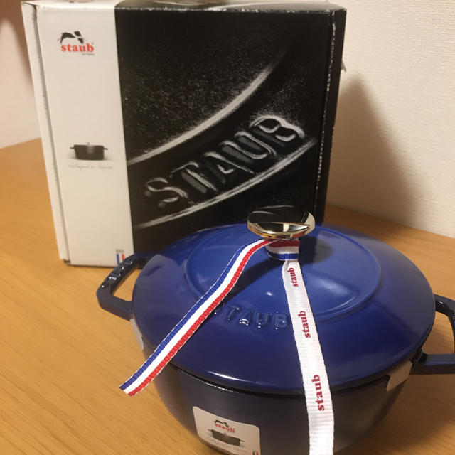 ムーズにス】 STAUB - レア廃盤 ストウブ Wa-NABE ロイヤルブルーの