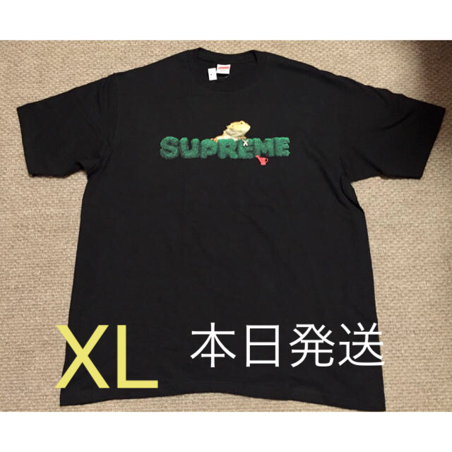 XL☆ Supreme  Lizard Tee 黒 ブラック シュプリーム
