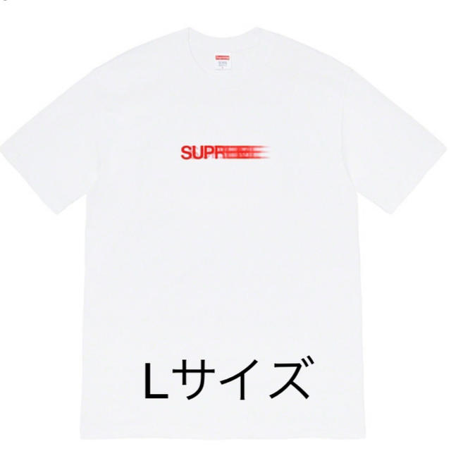 Tシャツ/カットソー(半袖/袖なし)Lサイズ　シュプリーム  モーションロゴ　tシャツ　白