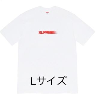 シュプリーム(Supreme)のLサイズ　シュプリーム  モーションロゴ　tシャツ　白(Tシャツ/カットソー(半袖/袖なし))