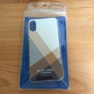 バーバリーブルーレーベル(BURBERRY BLUE LABEL)のブルーレーベル  クレストブリッジ iPhoneXケース(iPhoneケース)