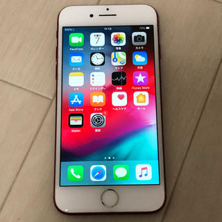 アップル(Apple)のめめ子様専用　iPhone7 red 256GB SIMロック解除済　訳あり(スマートフォン本体)
