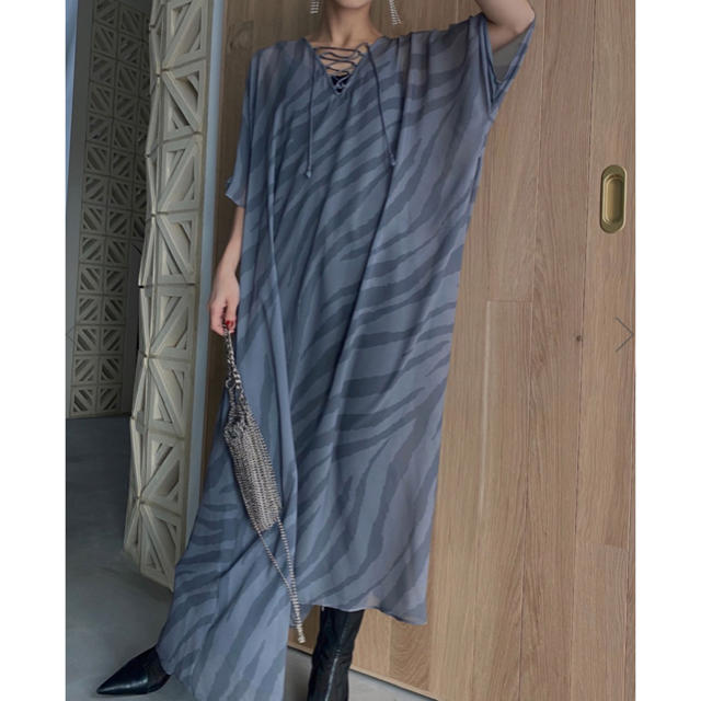 Ameri VINTAGE ZEBRA SHEER DRESS