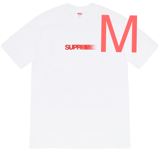 supreme motion logo tee White M モーションロゴ
