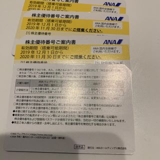 エーエヌエー(ゼンニッポンクウユ)(ANA(全日本空輸))のANA株主優待券(その他)