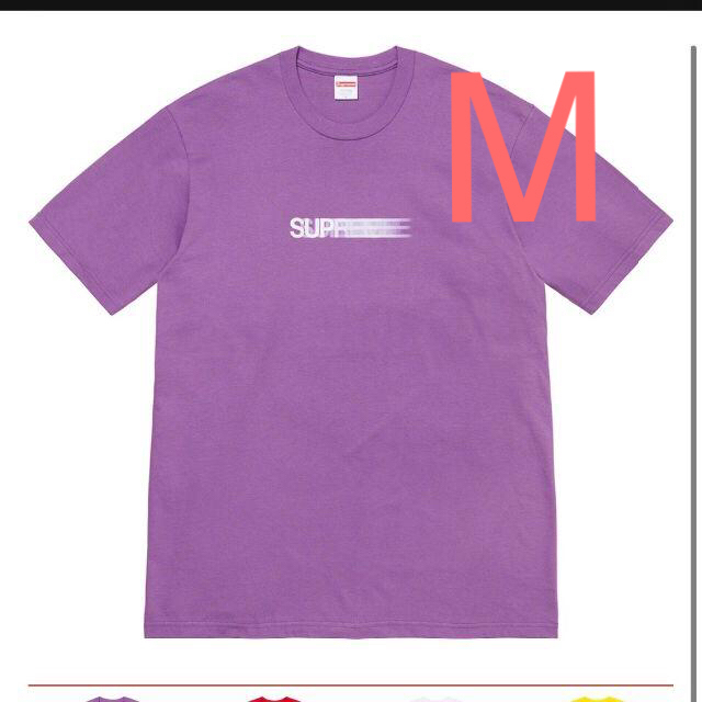 supreme motion logo tee purple M モーションロゴ