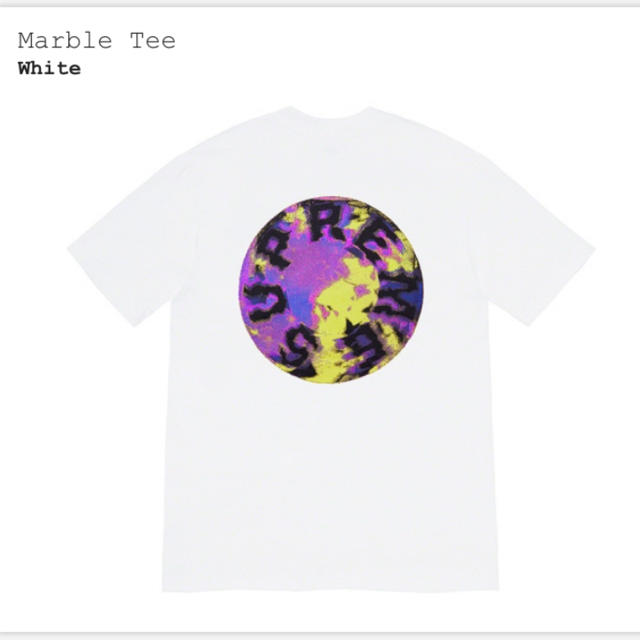 supreme Marble Tee シュプリーム　Tシャツ　SサイズTシャツ/カットソー(半袖/袖なし)