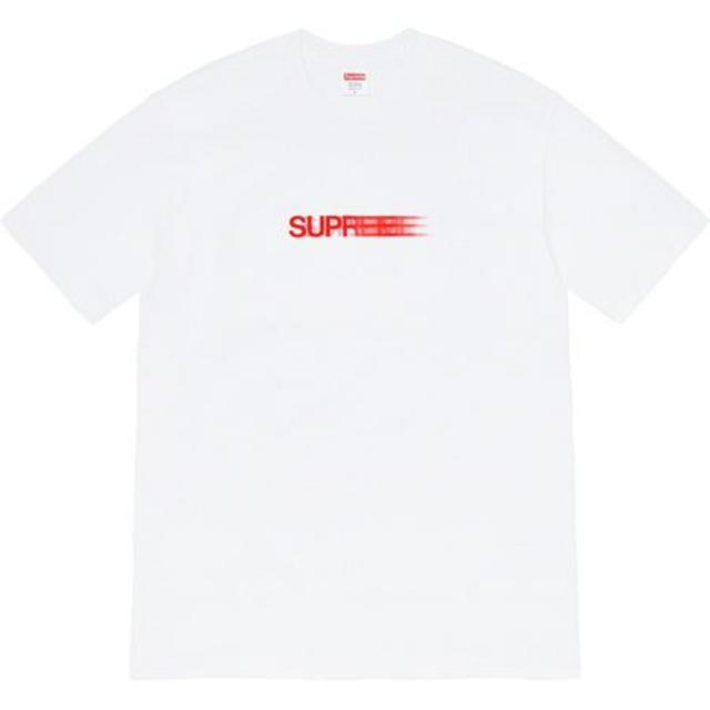 XL Supreme Motion Logo Tee 白 国内正規品