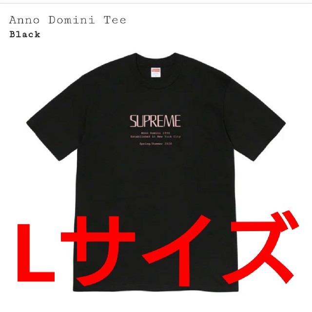 Lサイズ Supreme Anno Domini Tee Black ブラック