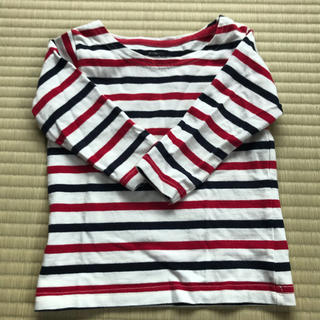 ニシマツヤ(西松屋)の子ども用　ボーダーロンT    size90(Tシャツ/カットソー)