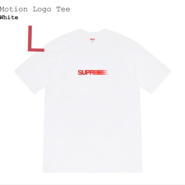 supreme motion logo tee white L モーションロゴ