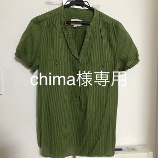 ローラアシュレイ(LAURA ASHLEY)のローラアシュレイ　半袖でブラウス　黒の長袖Tシャツ　L お値下げしました(シャツ/ブラウス(半袖/袖なし))