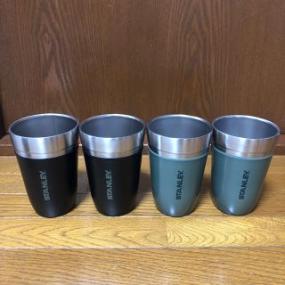 スタンレー(Stanley)の★新品★スタンレー スタッキング タンブラー 4個セット 黒 緑 STANLEY(タンブラー)