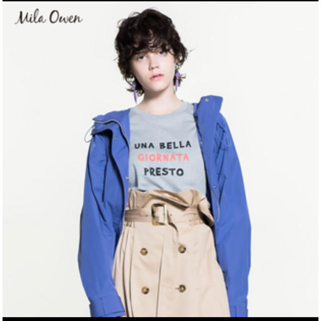 Mila Owen(ミラオーウェン)のミラオーウェン🌟ロゴTシャツ　美品 レディースのトップス(Tシャツ(半袖/袖なし))の商品写真