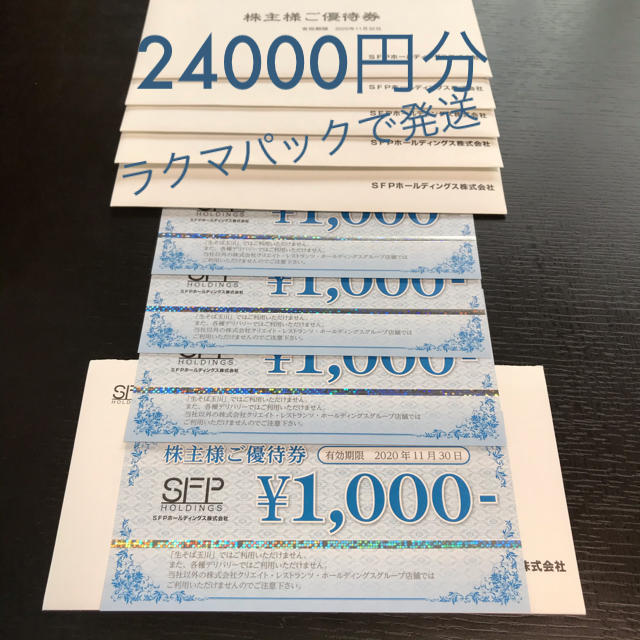 チケットクリエイトレストランツ株主優待　11,000円分