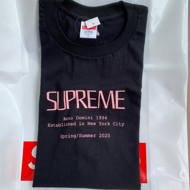 supreme Anno domini tee 黒　Sトップス