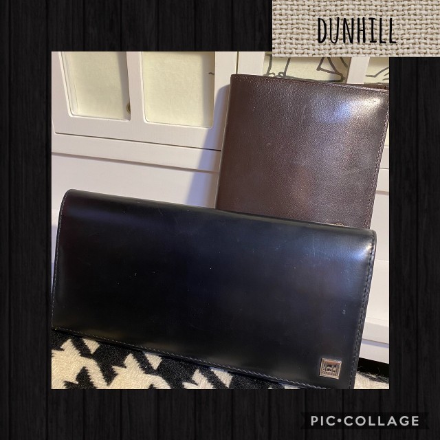 Dunhill(ダンヒル)の正規品★dunhillダンヒル。レザー長財布と折財布の２つセット。ダンヒル長財布 メンズのファッション小物(長財布)の商品写真