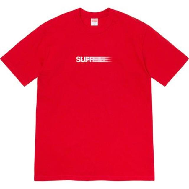 RedサイズXL Supreme Motion Logo Tee 赤 国内正規品