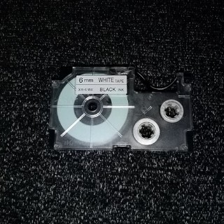 カシオ(CASIO)のカシオ テープカートリッジ 白 6mm(テープ/マスキングテープ)