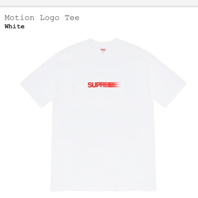 Sサイズ Motion Logo Tee ホワイト