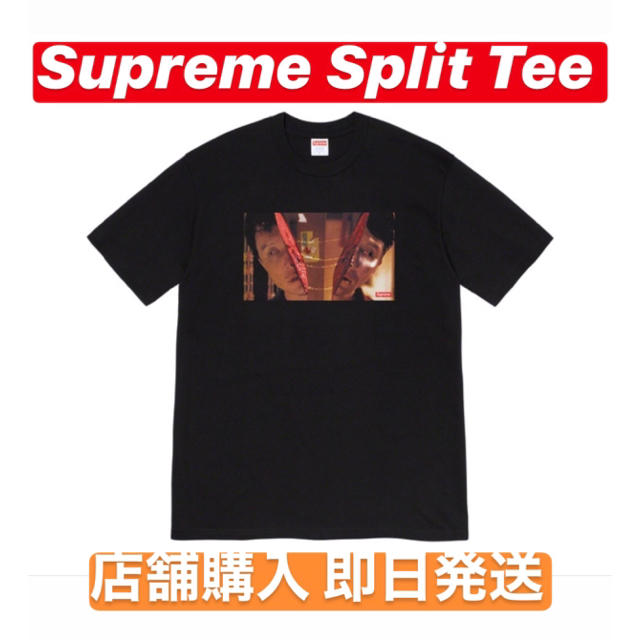 Supreme(シュプリーム)のSupreme Split Tee Black M メンズのトップス(Tシャツ/カットソー(半袖/袖なし))の商品写真